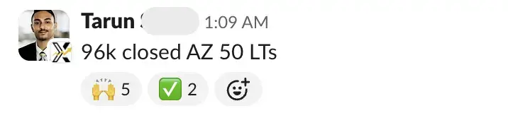 Message from a member: 96k closed, AZ, 50 live transfers